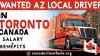 WANTED AZ LOCAL DRIVER REQUIRED IN TORONTO