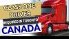 Now hiring class one driver in Peel Region GTA