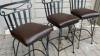 6 high quality matching bar stools and chairs
