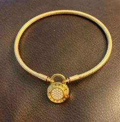 Pandora rosegold and gold bracelet and bangles