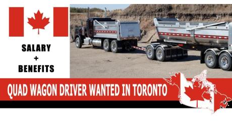 QUAD WAGON DRIVER WANTED IN TORONTO