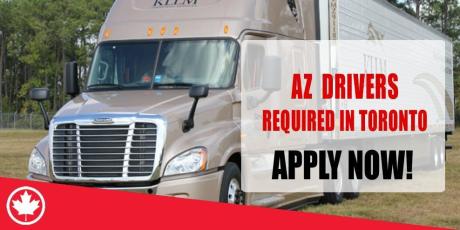 AZ DRIVERS REQUIRED IN TORONTO