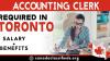 ACCOUNTING CLERK REQUIRED IN TORONTO