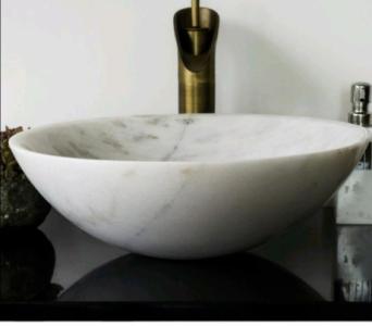 Brielli White Marble Vessel Sink $100.00