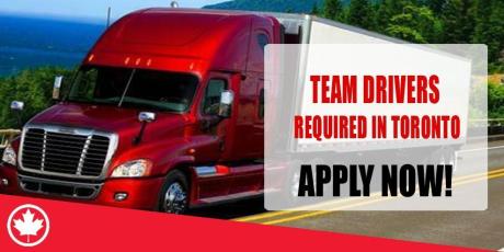 TEAM DRIVERS REQUIRE IN TORONTO