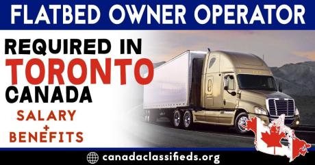 FLATBED OWNER OPERATOR REQUIRED IN TORONTO