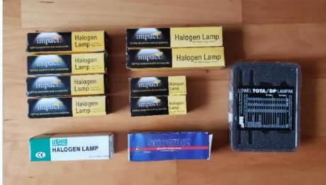 Halogen Lamps Bulbs, EHF EHC EMD GCA FEL, 250W, 500W, 750W, 1000