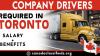 COMPANY DRIVERS REQUIRED IN TORONTO