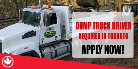 DUMP TRUCK DRIVER REQUIRED IN TORONTO