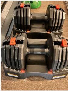50lb Adjustable Dumbbells (New)