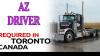 Need city AZ driver starting from mississauga