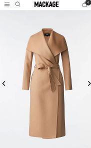 MAI Double-face wool wrap coat