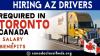 HIRING AZ DRIVERS IN TORONTO-CANADA